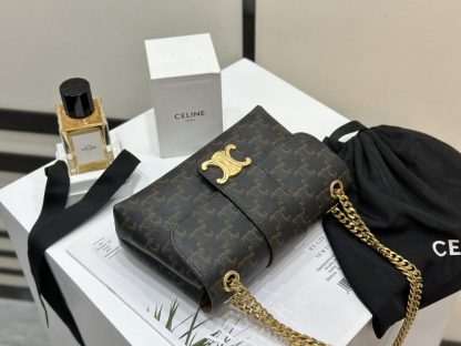 REPLICA CELINE TEEN CELINE VICTOIRE BAG IN TRIOMPHE CANVAS 116592 TAN #3958 - Image 14