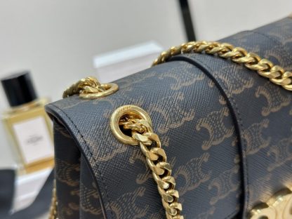 REPLICA CELINE TEEN CELINE VICTOIRE BAG IN TRIOMPHE CANVAS 116592 TAN #3958 - Image 2