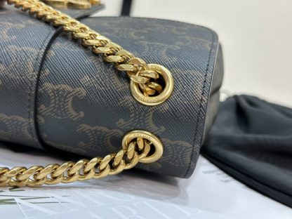 REPLICA CELINE TEEN CELINE VICTOIRE BAG IN TRIOMPHE CANVAS 116592 TAN #3958 - Image 6
