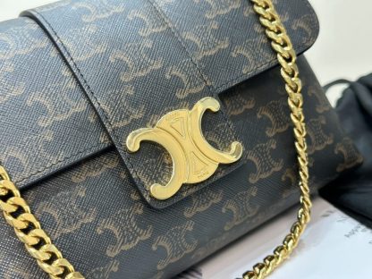 REPLICA CELINE TEEN CELINE VICTOIRE BAG IN TRIOMPHE CANVAS 116592 TAN #3958 - Image 7