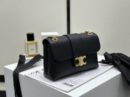 REPLICA CELINE TEEN CELINE VICTOIRE BAG IN SUPPLE CALFSKIN 116593 BLACK #3957 - Image 15
