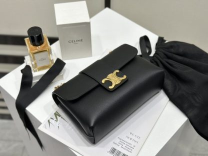 REPLICA CELINE TEEN CELINE VICTOIRE BAG IN SUPPLE CALFSKIN 116593 BLACK #3957 - Image 13