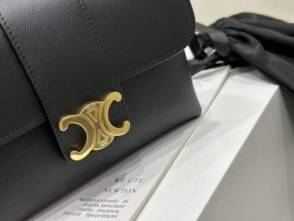 REPLICA CELINE TEEN CELINE VICTOIRE BAG IN SUPPLE CALFSKIN 116593 BLACK #3957 - Image 7