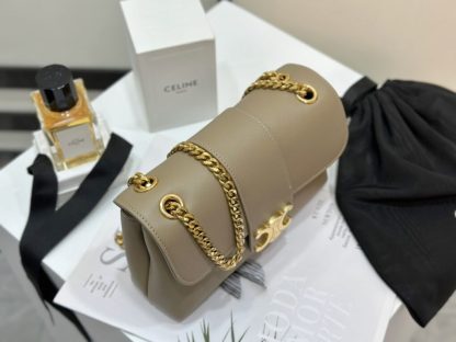 REPLICA CELINE TEEN CELINE VICTOIRE BAG IN SUPPLE CALFSKIN 116593 BROWN SEPIA #3956 - Image 10