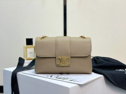 REPLICA CELINE TEEN CELINE VICTOIRE BAG IN SUPPLE CALFSKIN 116593 BROWN SEPIA #3956