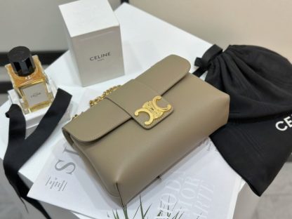 REPLICA CELINE TEEN CELINE VICTOIRE BAG IN SUPPLE CALFSKIN 116593 BROWN SEPIA #3956 - Image 9