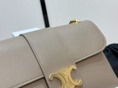 REPLICA CELINE TEEN CELINE VICTOIRE BAG IN SUPPLE CALFSKIN 116593 BROWN SEPIA #3956 - Image 6