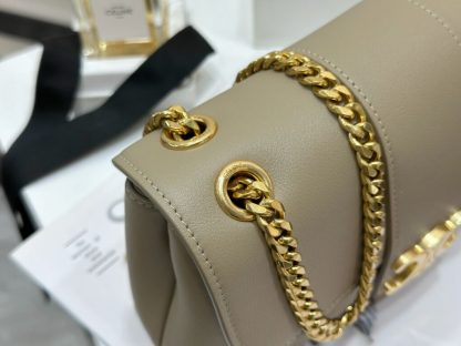 REPLICA CELINE TEEN CELINE VICTOIRE BAG IN SUPPLE CALFSKIN 116593 BROWN SEPIA #3956 - Image 7