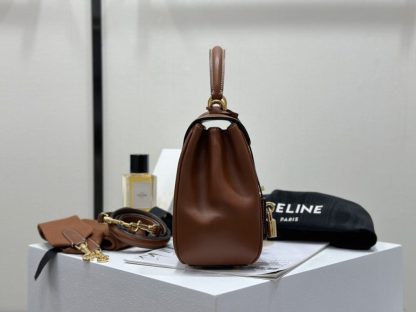 REPLICA CELINE SMALL 16 BAG IN NATURAL CALFSKIN 188003 TAN #3969 - Image 7