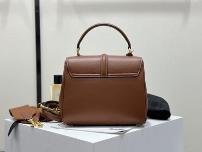REPLICA CELINE SMALL 16 BAG IN NATURAL CALFSKIN 188003 TAN #3969 - Image 6