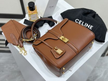 REPLICA CELINE SMALL 16 BAG IN NATURAL CALFSKIN 188003 TAN #3969 - Image 3