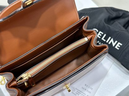 REPLICA CELINE SMALL 16 BAG IN NATURAL CALFSKIN 188003 TAN #3969 - Image 9
