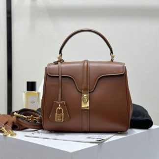 REPLICA CELINE SMALL 16 BAG IN NATURAL CALFSKIN 188003 TAN #3969