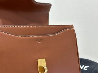 REPLICA CELINE SMALL 16 BAG IN NATURAL CALFSKIN 188003 TAN #3969 - Image 16