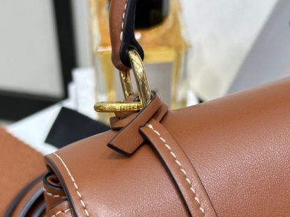 REPLICA CELINE SMALL 16 BAG IN NATURAL CALFSKIN 188003 TAN #3969 - Image 13
