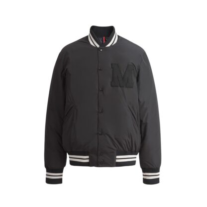 REPLICA MONCLER LATELTIN DOWN BOMBER JACKET BLACK #4130