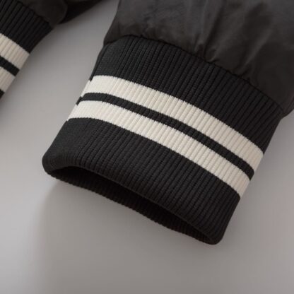 REPLICA MONCLER LATELTIN DOWN BOMBER JACKET BLACK #4130 - Image 3