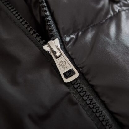 REPLICA MONCLER LATELTIN DOWN BOMBER JACKET BLACK #4130 - Image 6