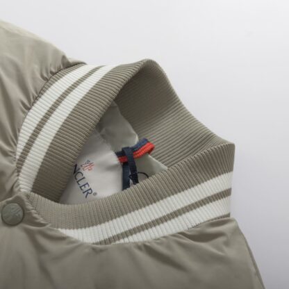 REPLICA MONCLER LATELTIN DOWN BOMBER JACKET TAUPE #4129 - Image 3