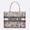 Replica Dior Medium Dior Book Tote Latte Embroidery #4143
