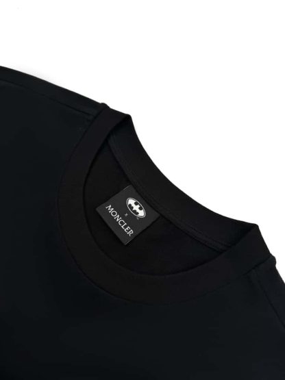 REPLICA MONCLER FLOCKED BATMAN LOGO COTTON T-SHIRT #4141 - Image 4