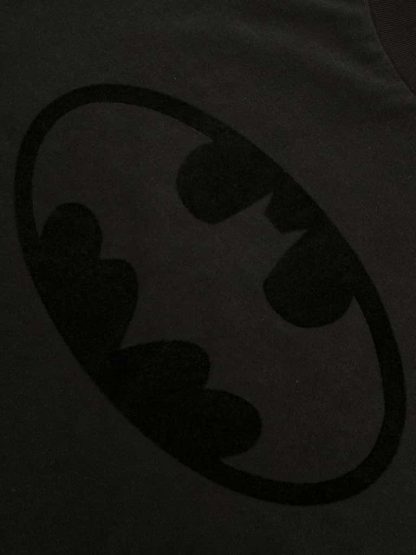 REPLICA MONCLER FLOCKED BATMAN LOGO COTTON T-SHIRT #4141 - Image 7