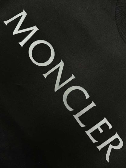 REPLICA MONCLER LAMINATED LOGO COTTON T-SHIRT #4140 - Image 5