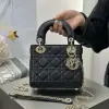  Dior Mini Lady Dior Bag Black Cannage Lambskin #4148 - Image 2