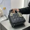  Dior Mini Lady Dior Bag Black Cannage Lambskin #4148 - Image 9