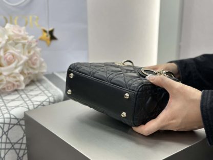  Dior Mini Lady Dior Bag Black Cannage Lambskin #4148 - Image 5