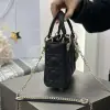  Dior Mini Lady Dior Bag Black Cannage Lambskin #4148 - Image 3