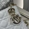  Dior Mini Lady Dior Bag Latte Cannage Lambskin #4149 - Image 9