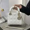  Dior Mini Lady Dior Bag Latte Cannage Lambskin #4149 - Image 10