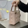  Dior Mini Lady Dior Bag Powder Beige Cannage Lambskin #4146 - Image 9