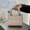  Dior Mini Lady Dior Bag Powder Beige Cannage Lambskin #4146 - Image 3