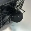  Dior Mini Lady Dior Bag Black Cannage Lambskin Sliver #4150 - Image 10