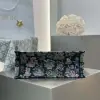  Dior Medium Dior Book Tote Black Embroidery #4144 - Image 3