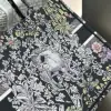  Dior Medium Dior Book Tote Black Embroidery #4144 - Image 2