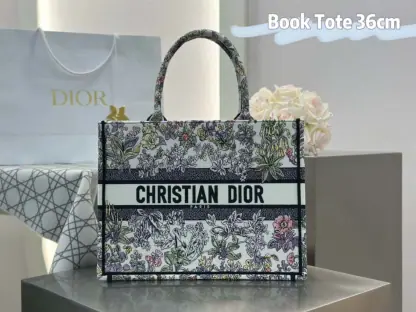  Dior Medium Dior Book Tote Latte Dior #4143 - Image 7