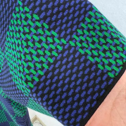  Louis Vuitton Jacquard Damier Short-Sleeved Cotton Crewneck T Shirt #4154 - Image 7