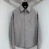 Replica Dior Oblique Overshirt Gray Cotton Denim #4139
