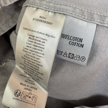  Dior Oblique Overshirt Gray Cotton Denim #4139 - Image 8