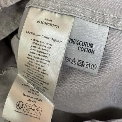  Dior Oblique Overshirt Gray Cotton Denim #4139 - Image 8