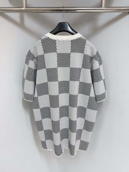  Louis Vuitton Damier Jacquard Short-Sleeved Crewneck #4152 - Image 2
