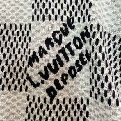  Louis Vuitton Damier Jacquard Short-Sleeved Crewneck #4152 - Image 4