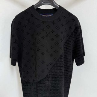 Replica Louis Vuitton Graphic Jacquard Short-Sleeved Crewneck #4151