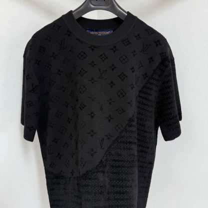 Replica Louis Vuitton Graphic Jacquard Short-Sleeved Crewneck #4151
