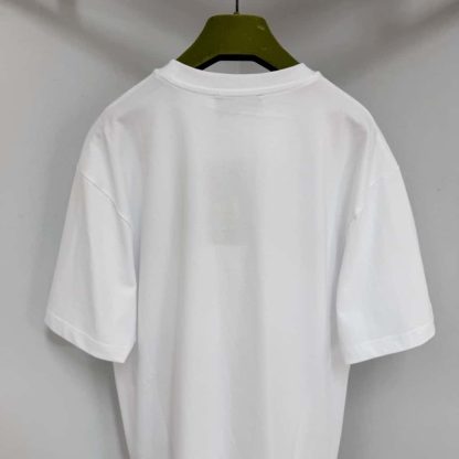  GUCCI PRINTED COTTON JERSEY T-SHIRT White #4156 - Image 6