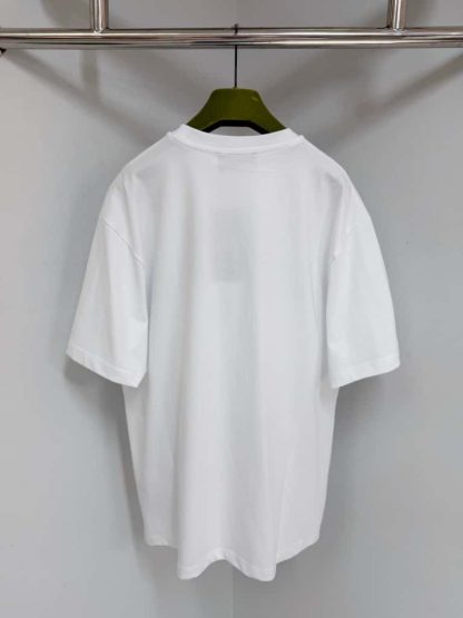  GUCCI PRINTED COTTON JERSEY T-SHIRT White #4156 - Image 3