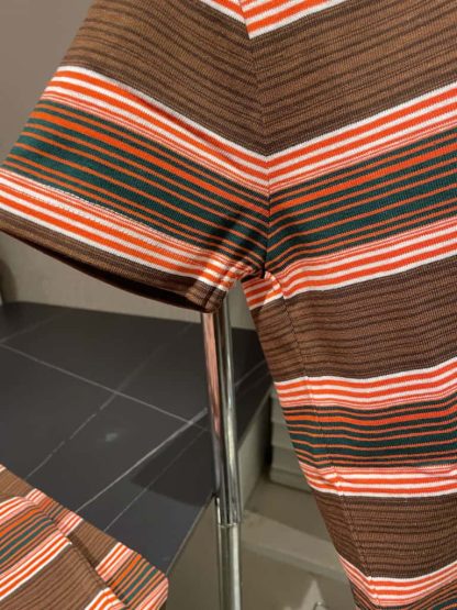 REPLICA CELINE TRIOMPHE CROPPED POLO SHIRT IN STRIPED COTTON #4159 - Image 5